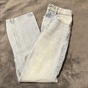 Zara Faded Blue Denim Pants